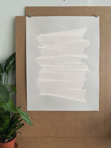 Migration Inversion 6 unframed in artist's studio.