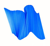 Bright Blue lines intersecting on white paper, appearing to float.
