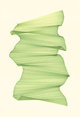 Bright Green lines overlap on cream background.